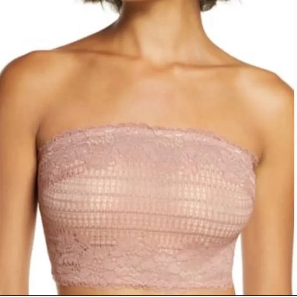 Free People Bra Camila Bandeau Vintage Rose M